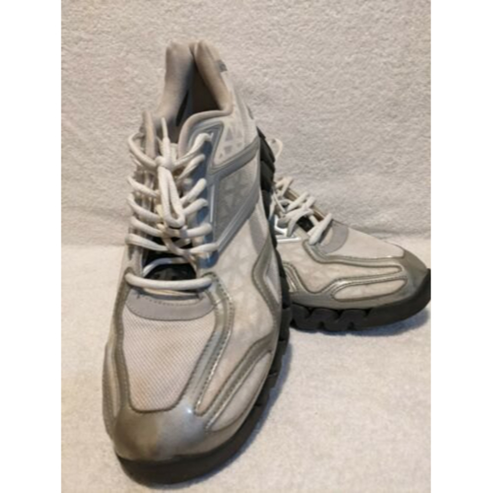 Reebok Mens Zigtech Zigsonic 1-V51085 White Gray Running Shoes Size 12